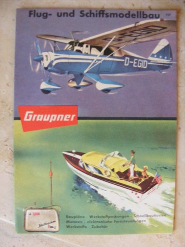 Alter graupner prospekt - alter, flug-