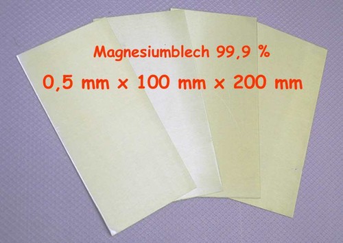 Magnesiumblech für - 99,99, %