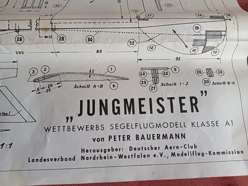 Jungmeister segelflugmodell - jungmeister,